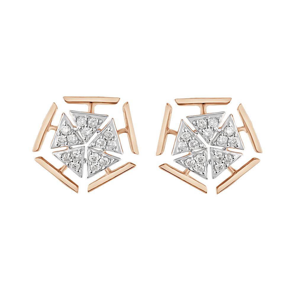 Glimmering Geometric Diamond Studs-Earrings-OER23I38-D400X0C