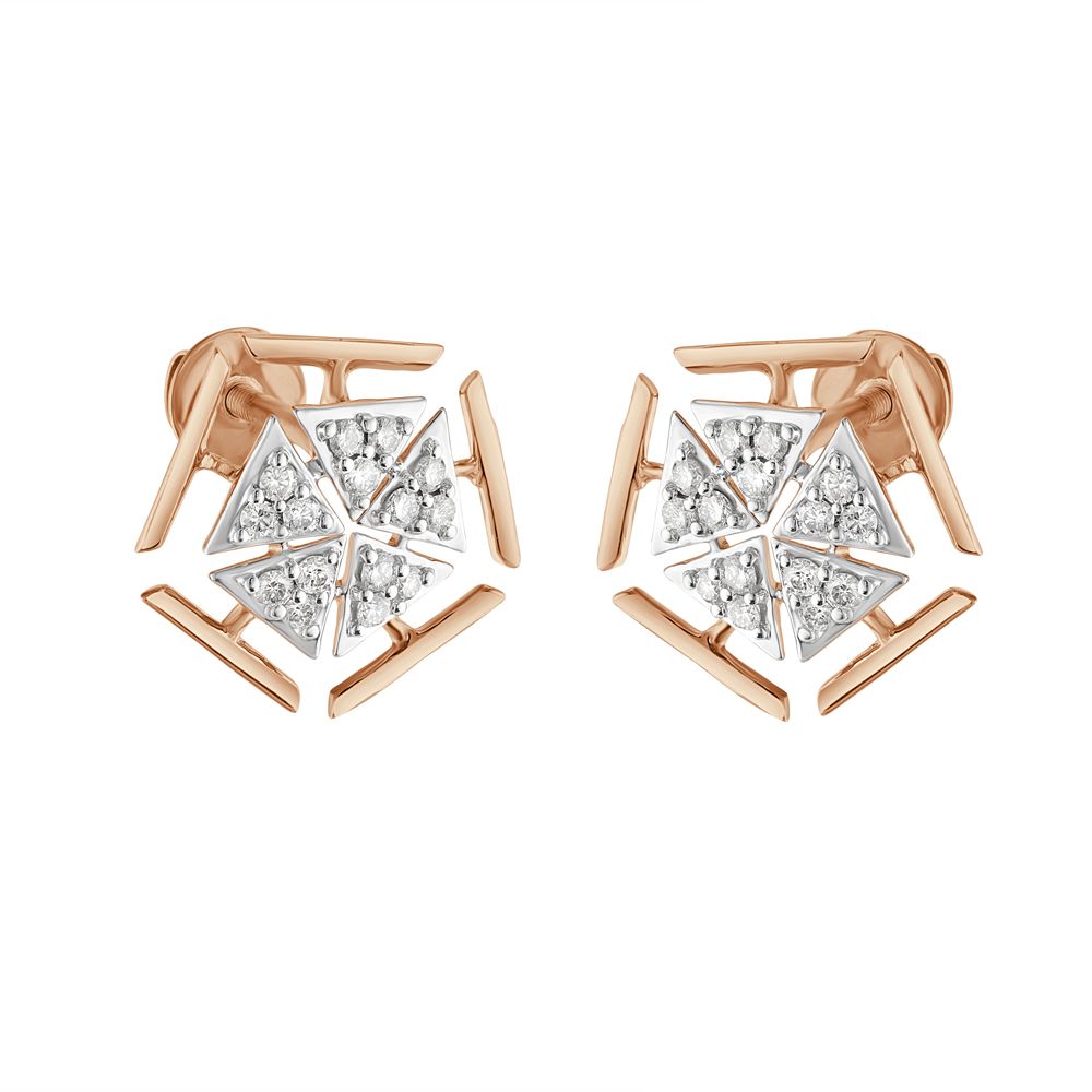 Glimmering Geometric Diamond Studs-Earrings-OER23I38-D400X0C