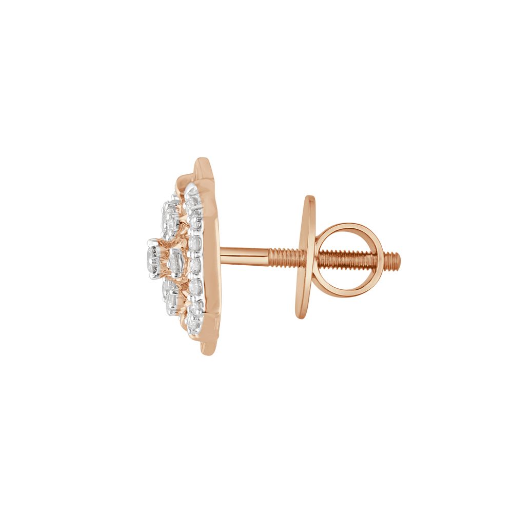 Gleaming Circular Diamond Earrings-Earrings-OER23I43-D400X0C