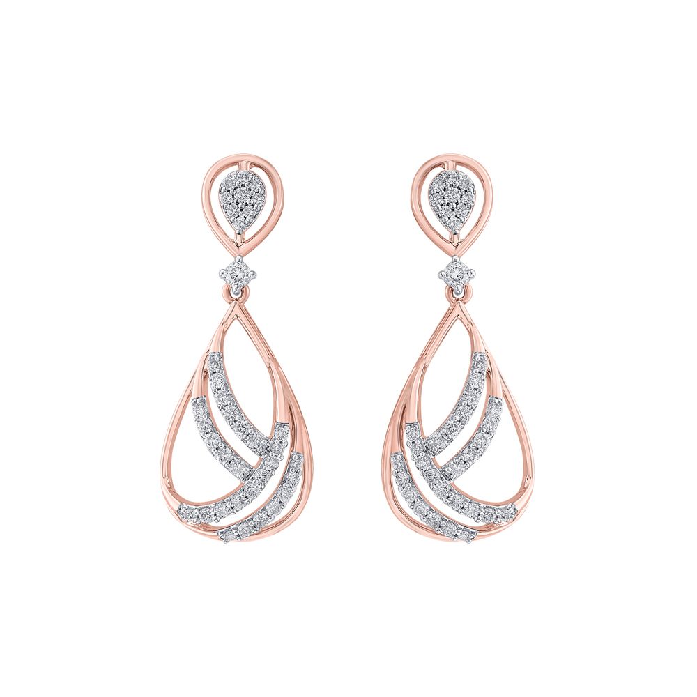 Beautiful Diamond Drop Danglers-Earrings-OER23I45-D400X0C