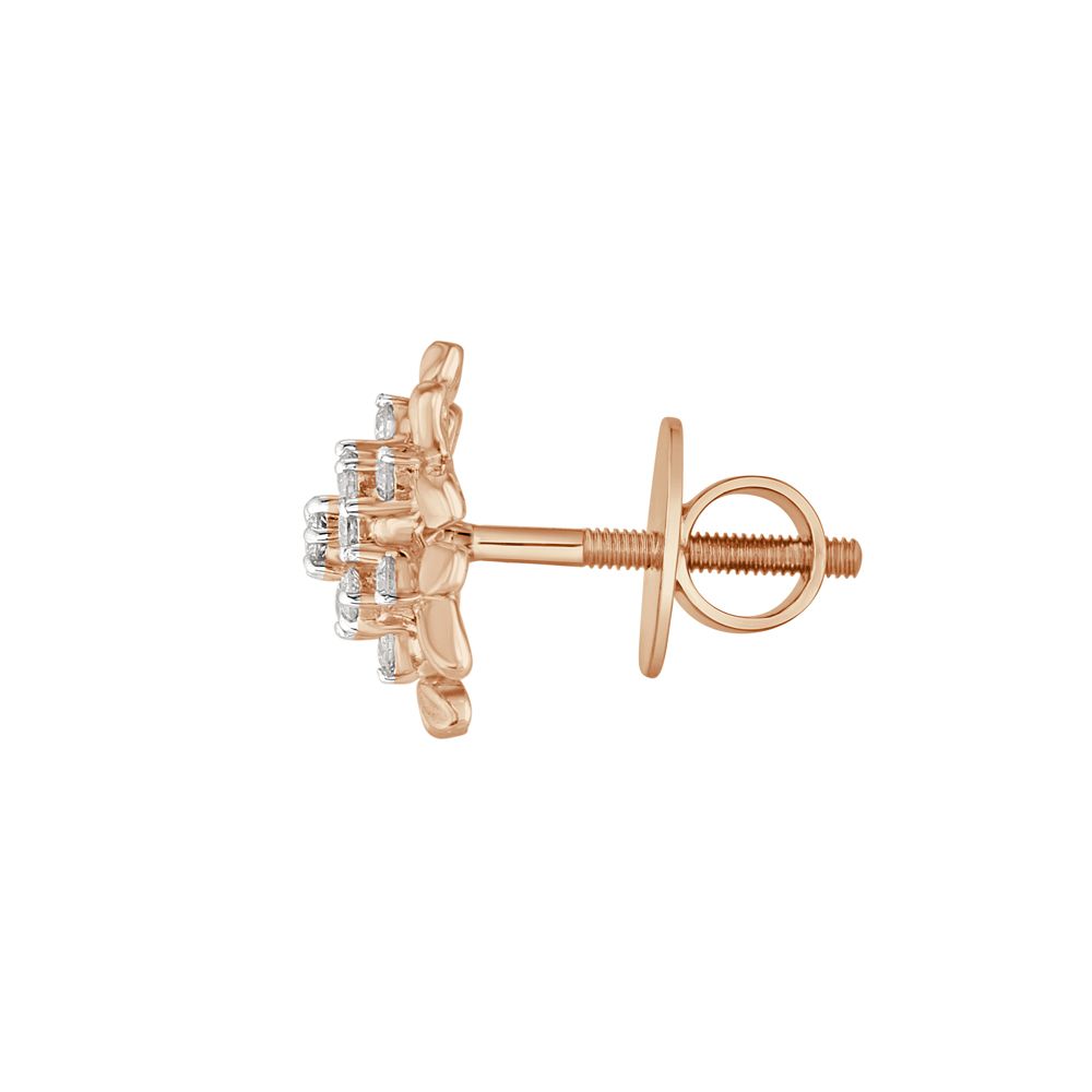 Fine Cluster Design Diamond Studs-Earrings-OER23I49-D400X0C