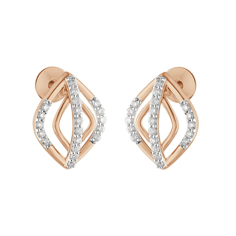 Adorable Geometric Design Diamond Studs-Diamond-OER23I50-D400X0C