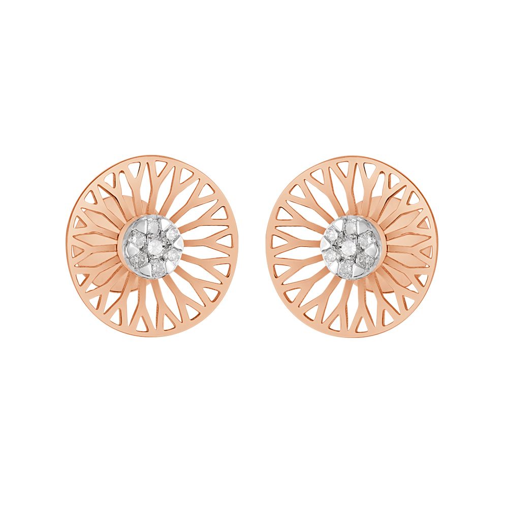 Classy Lattice Pattern Diamond Earrings-Diamond-OER23I57-D900X0C