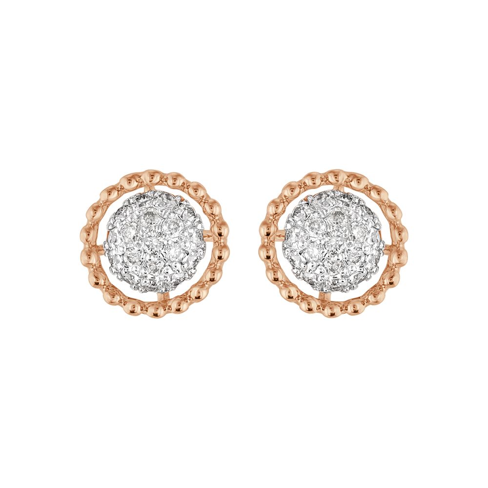 Minimal Rose Gold Studs-Diamond-OER23I63-D900X0C