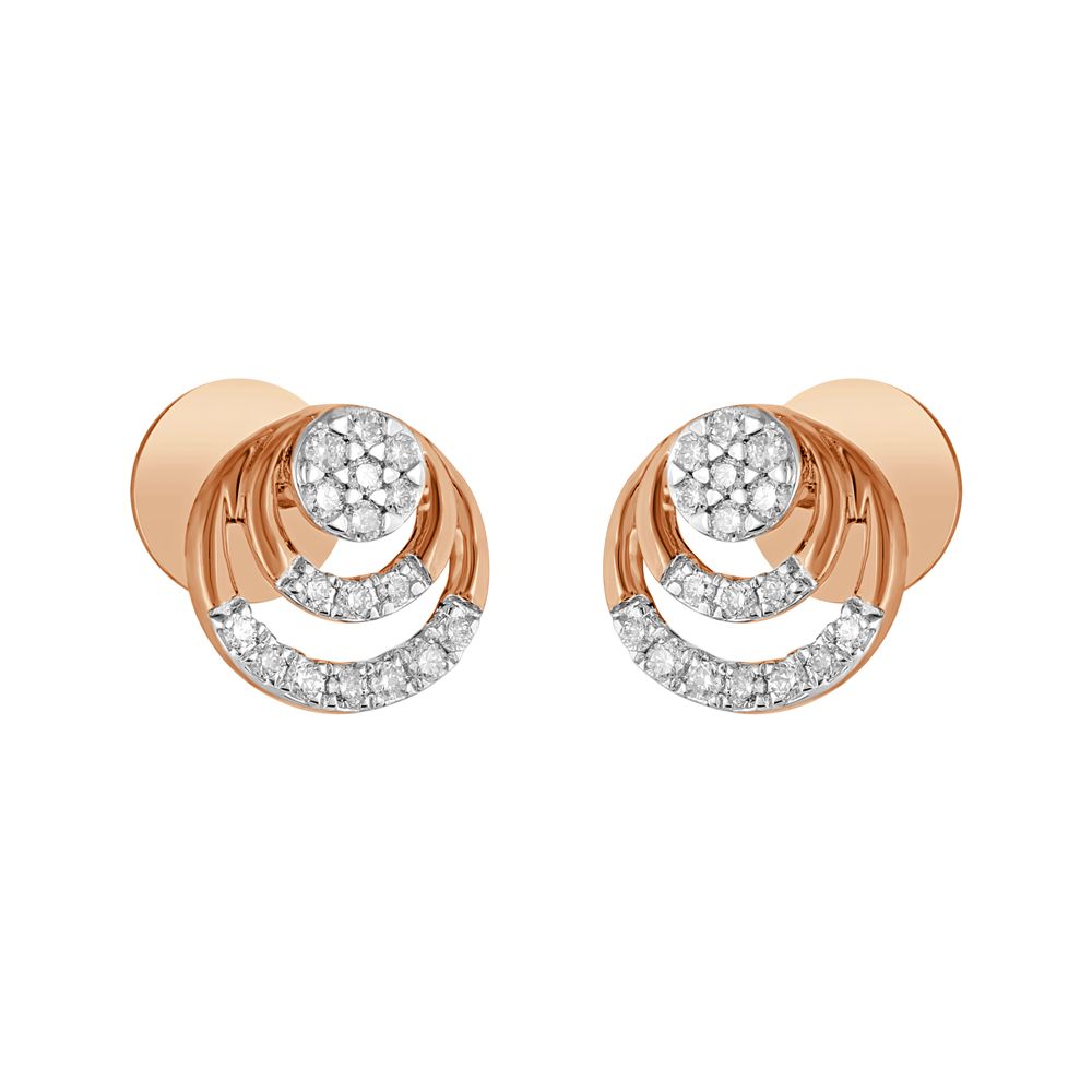 Minimal Design Diamond Earrings-Diamond-OER23I65-D900R0C