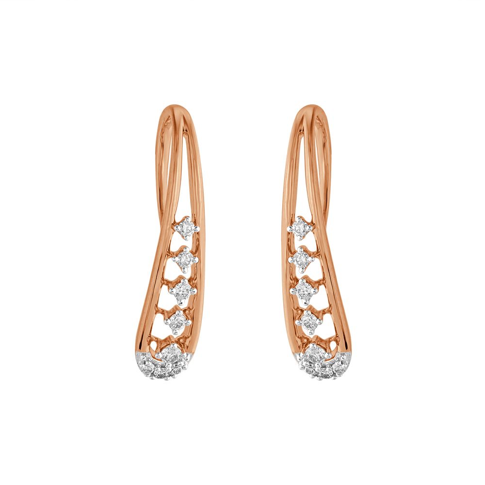 Charming Drop Diamond Earrings-Diamond-OER23I66-D900X0C