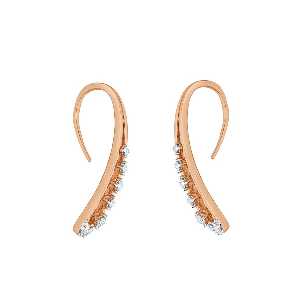 Charming Drop Diamond Earrings-Diamond-OER23I66-D900X0C