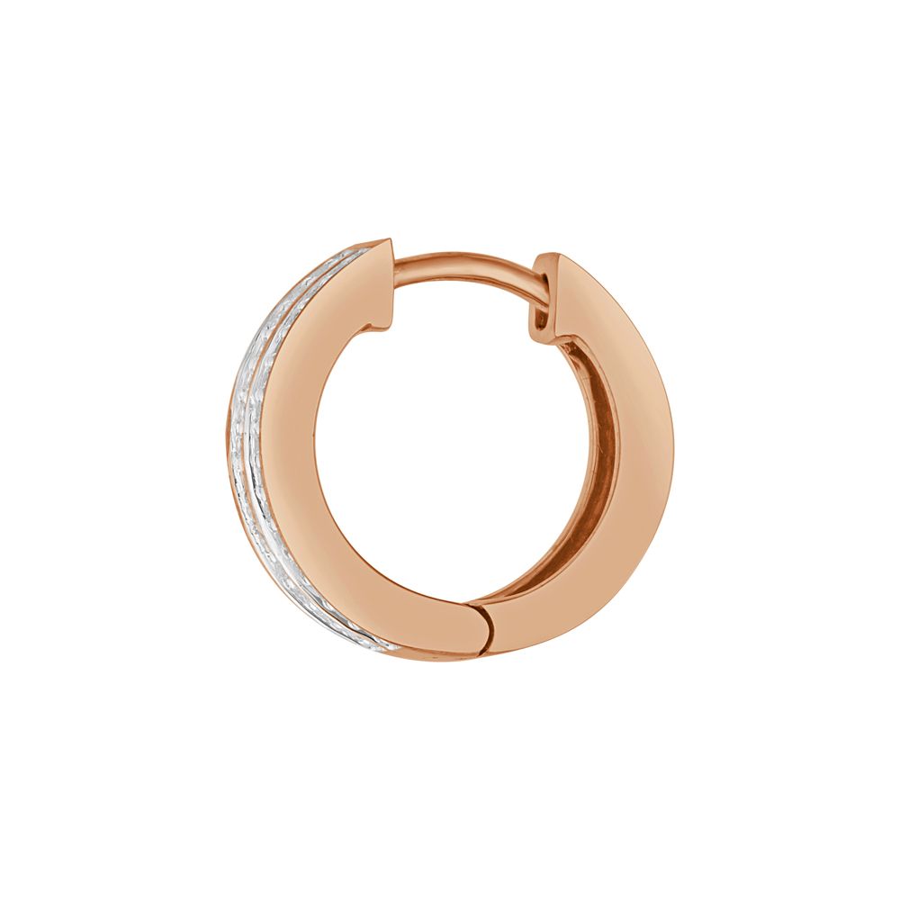 Subtle Round Rose Gold Earrings-Diamond-OER23I67-D900X0C