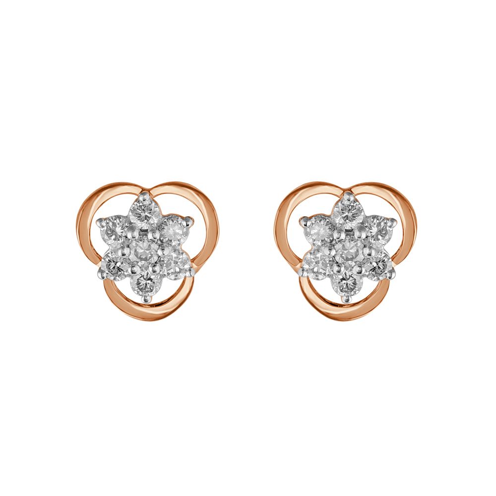 Gleaming Nakshatra Earrings-Diamond-OER23I68-D900R0C