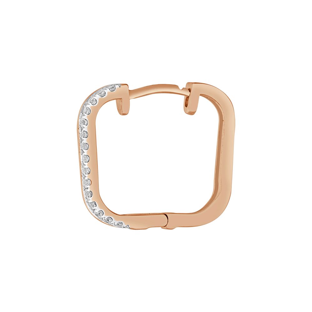 Urbane Rose Gold and Diamond Earrings-Diamond-OER23I72-D900X0C