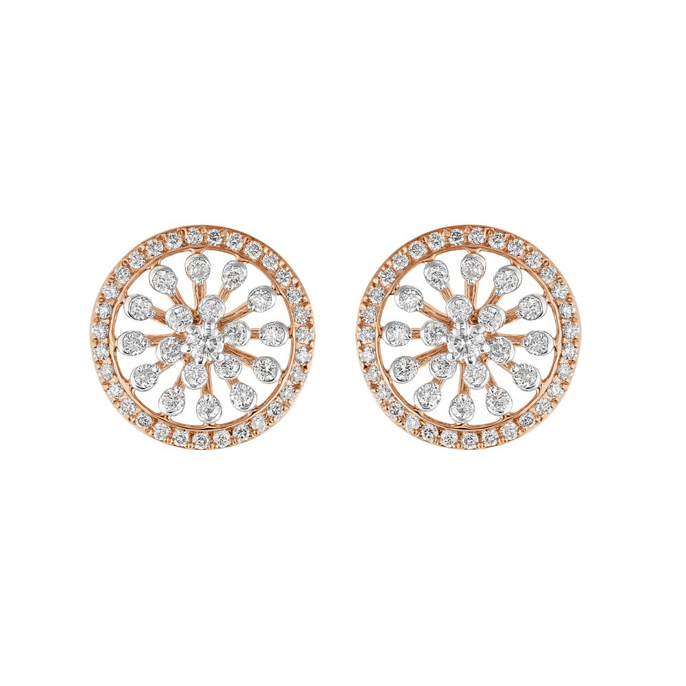 Stunning Nakshatra Diamond Earrings-Earrings-OER23I89-D400X0B