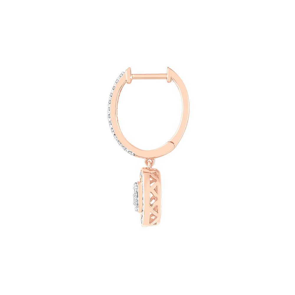 Enchanting Rose Gold and Diamond Earrings-Earrings-OER23I91-D400X0B