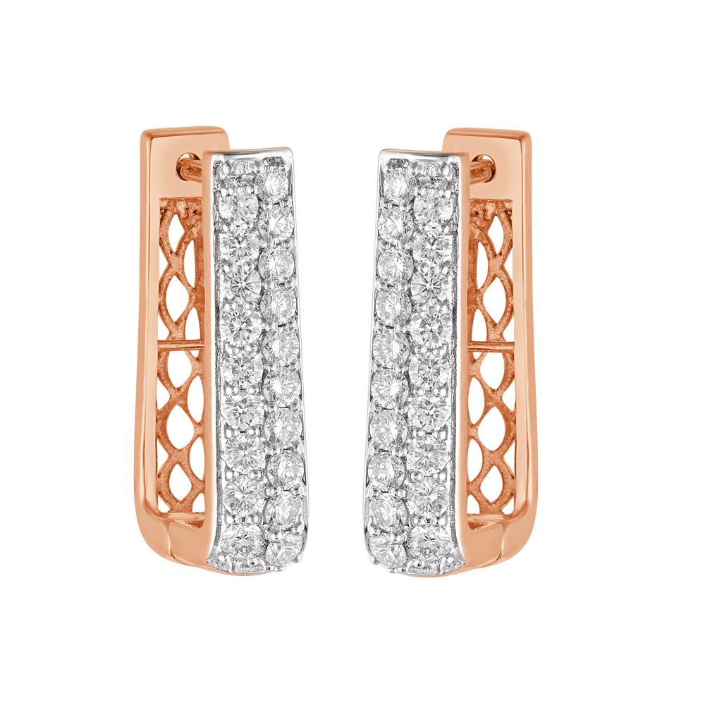 Timeless Design Diamond Earrings-Earrings-OER23I94-D300X0B