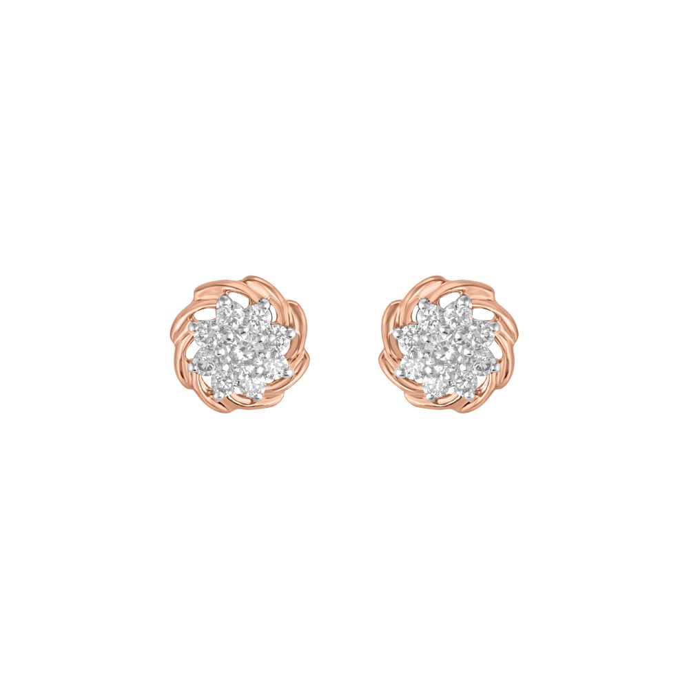 Elegant Diamond Nakshatra Studs-Earrings-OER23J22-D900X0C