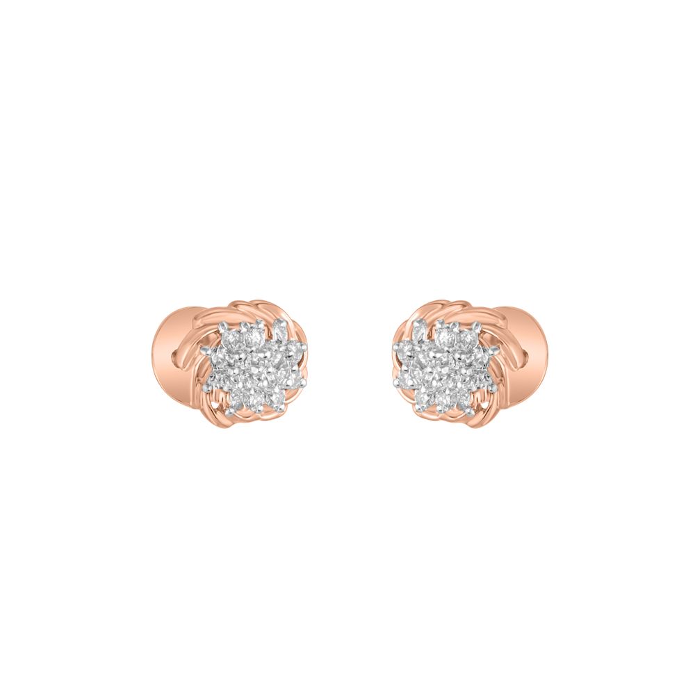 Elegant Diamond Nakshatra Studs-Earrings-OER23J22-D900X0C