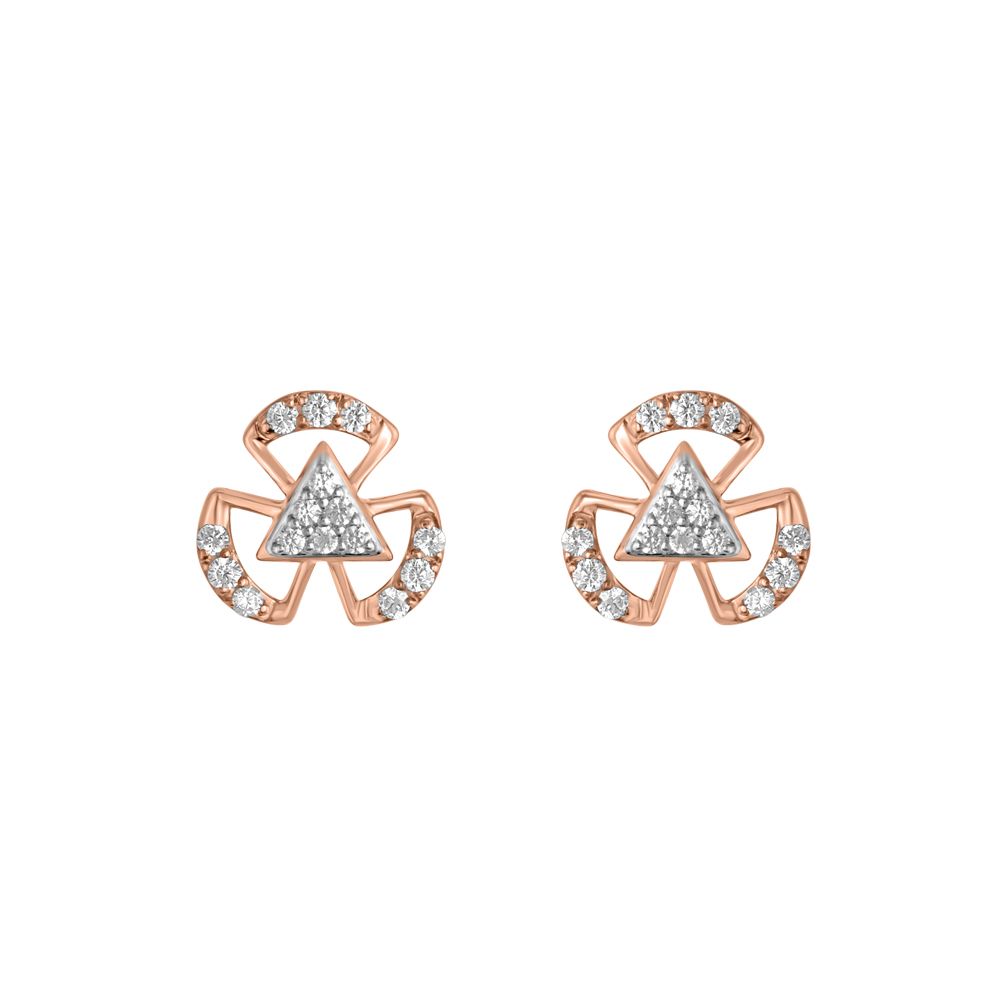 Scintillating Rose Gold Studs-Earrings-OER23J28-D900X0C