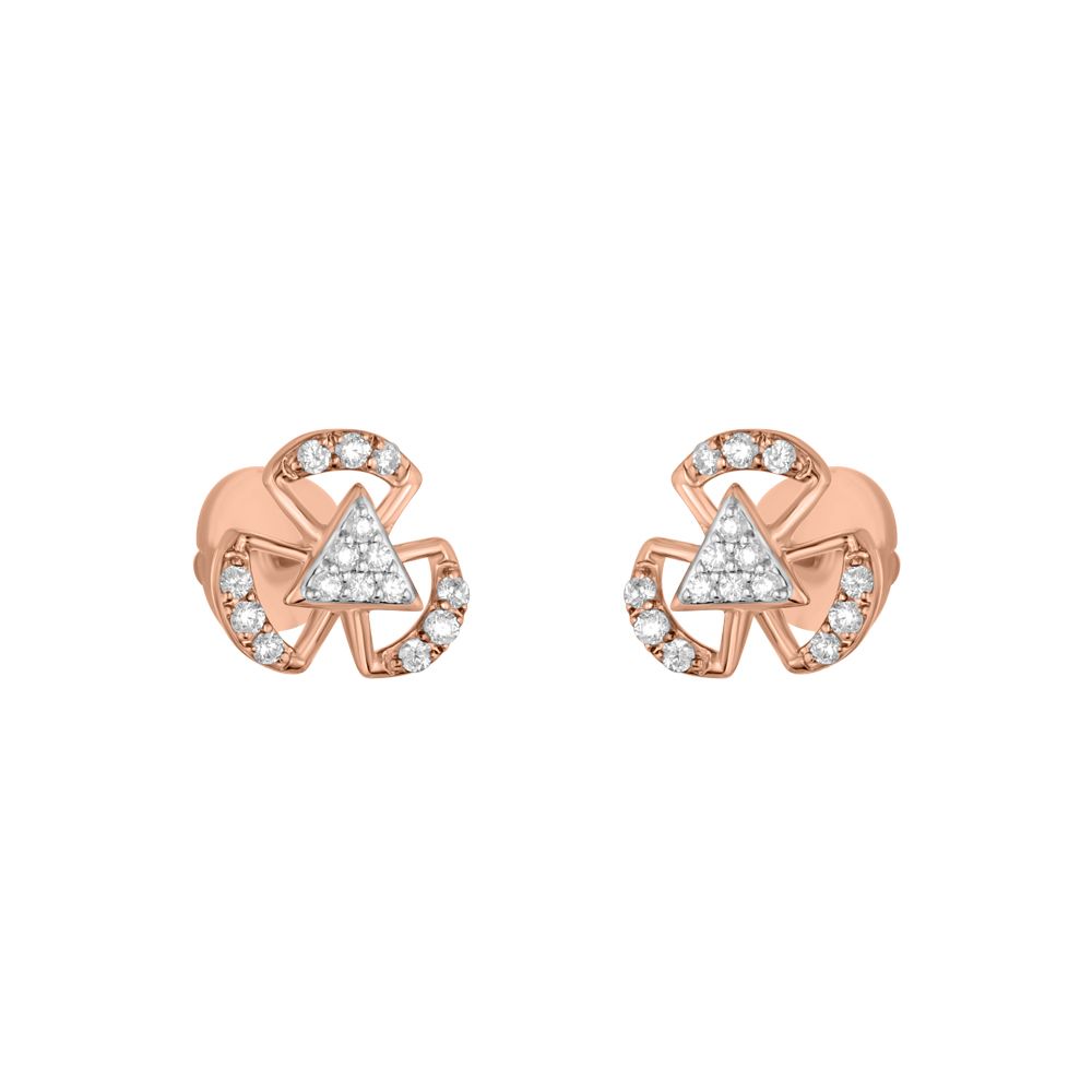 Scintillating Rose Gold Studs-Earrings-OER23J28-D900X0C