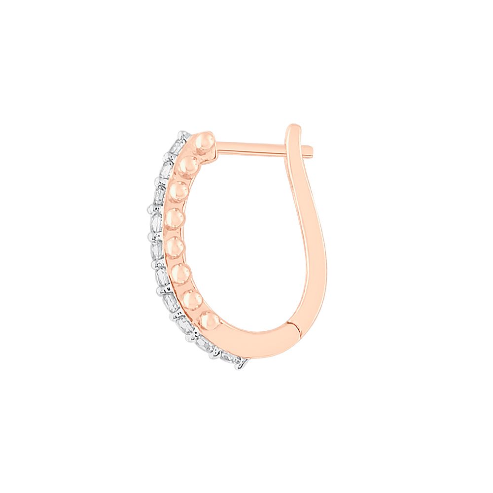 Chic Diamond Hoop Earrings-Earrings-OER23J35-D900X0C