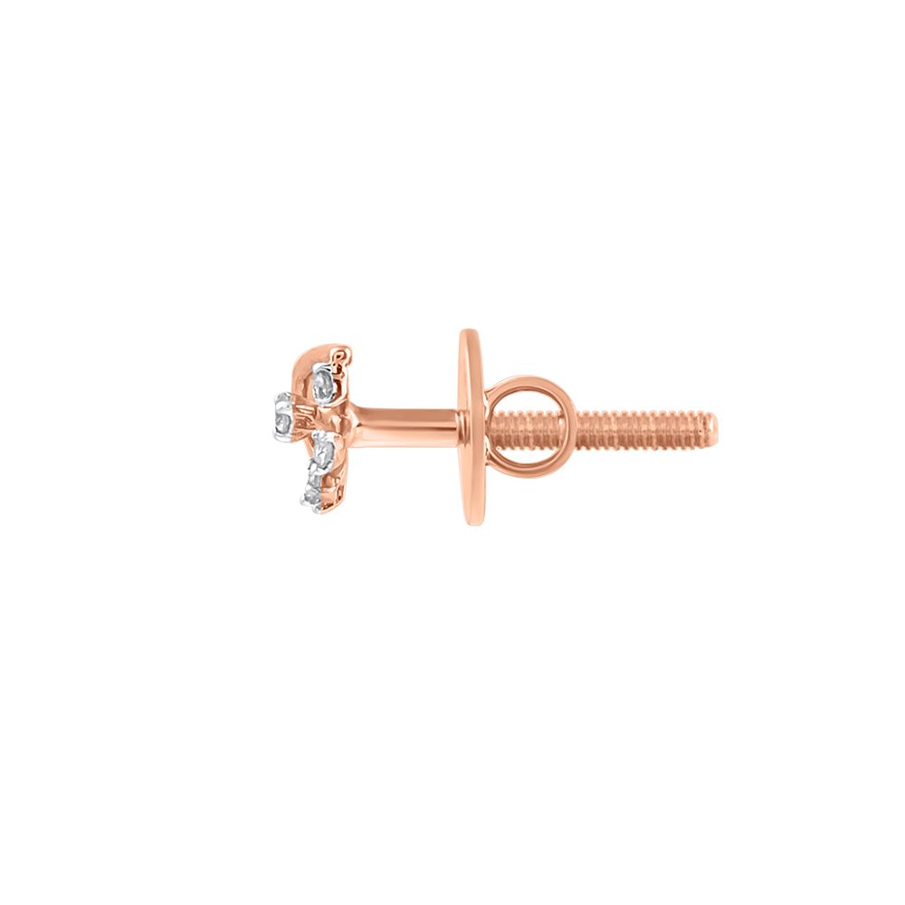 Elegant Leaf Design Diamond Studs-Earrings-OER23J36-D900X0C