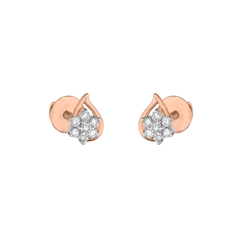 Nakshatra Design Diamond Studs-Earrings-OER23J54-D900X0C