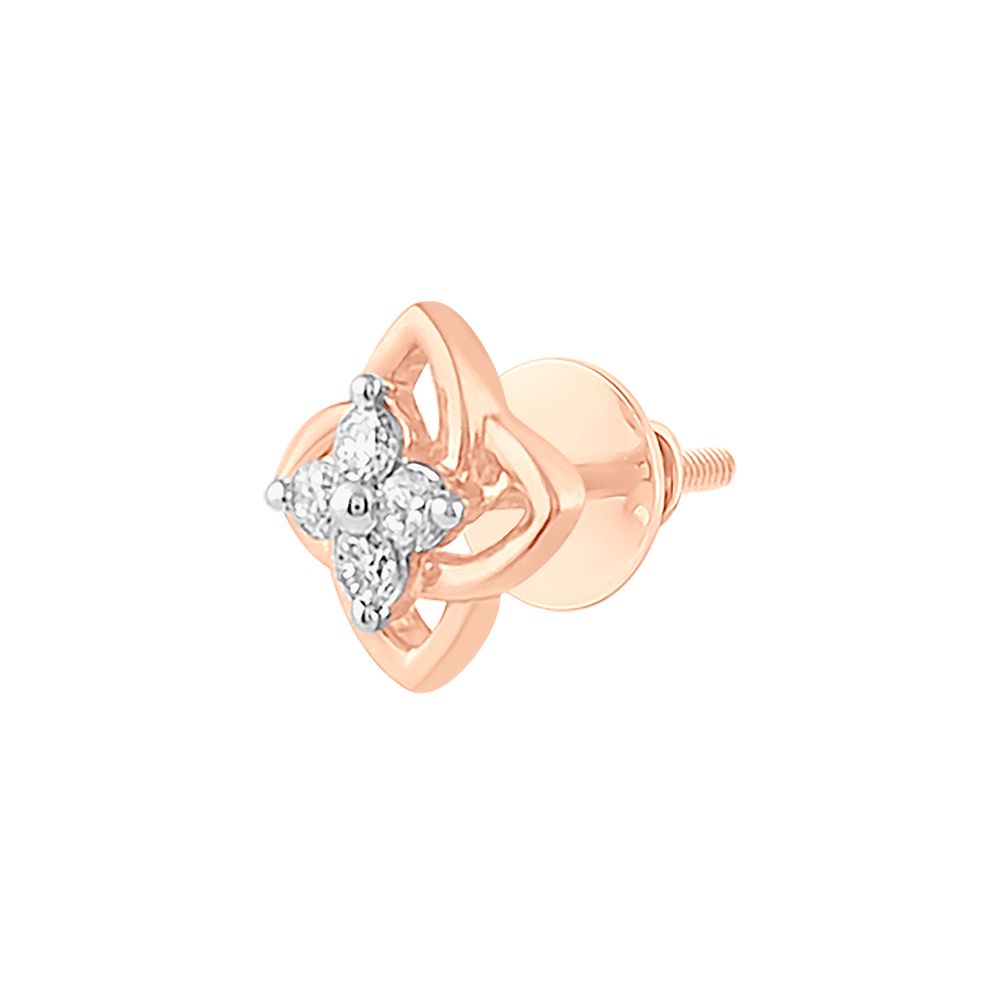 Clover Design Diamond Studs-Earrings-OER23J56-D900X0C