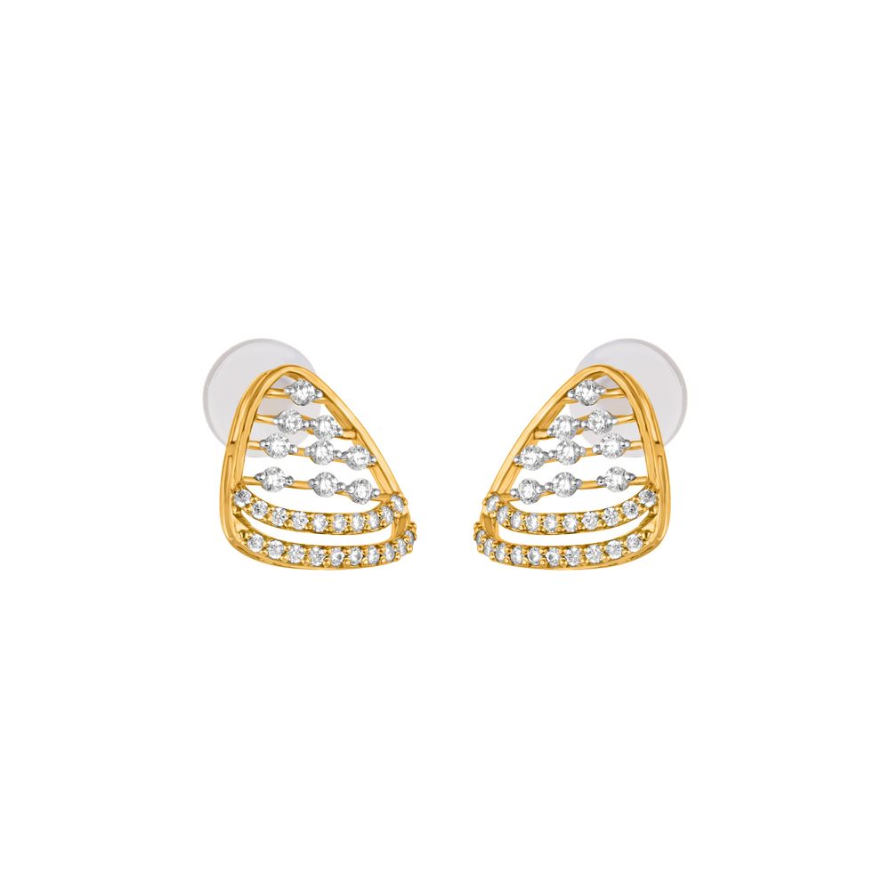 Subtle Geometric Design Diamond Studs-Earrings-OER23J58-D900X0C