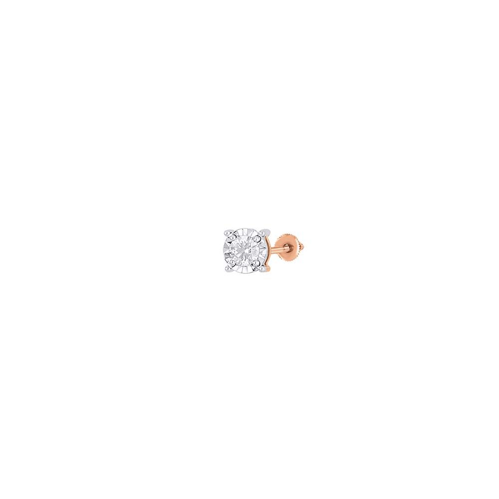 Luminous Luxury Diamond Rose Gold Earrings-Earrings-OER23J60-D400X0B