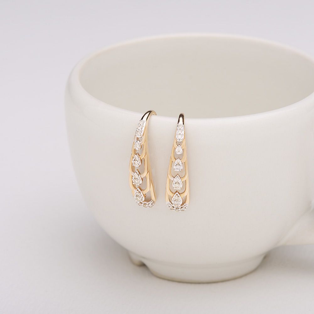 Bright and Beautiful Diamond Earrings-Earrings-OER23J63-D900X0C