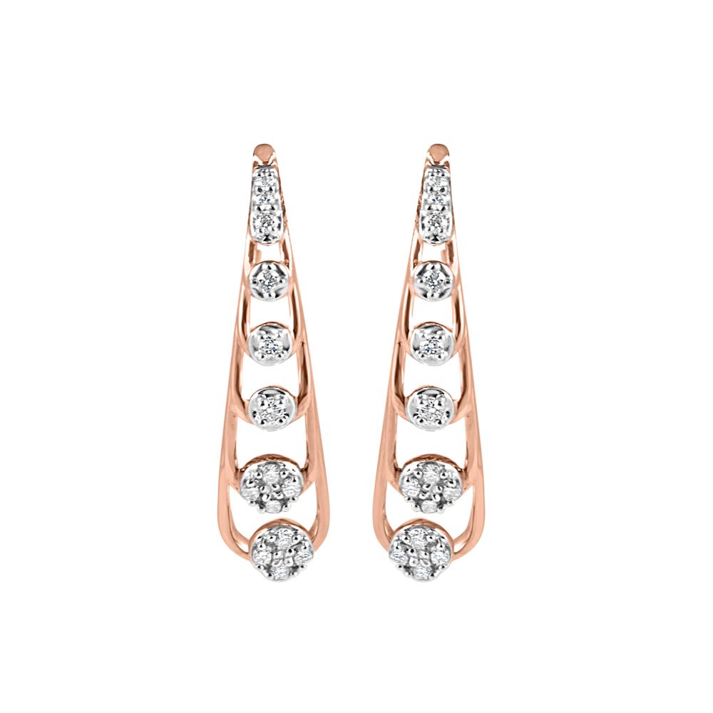 Glistening Glamour Diamond Earrings-Earrings-OER23J64-D900X0C