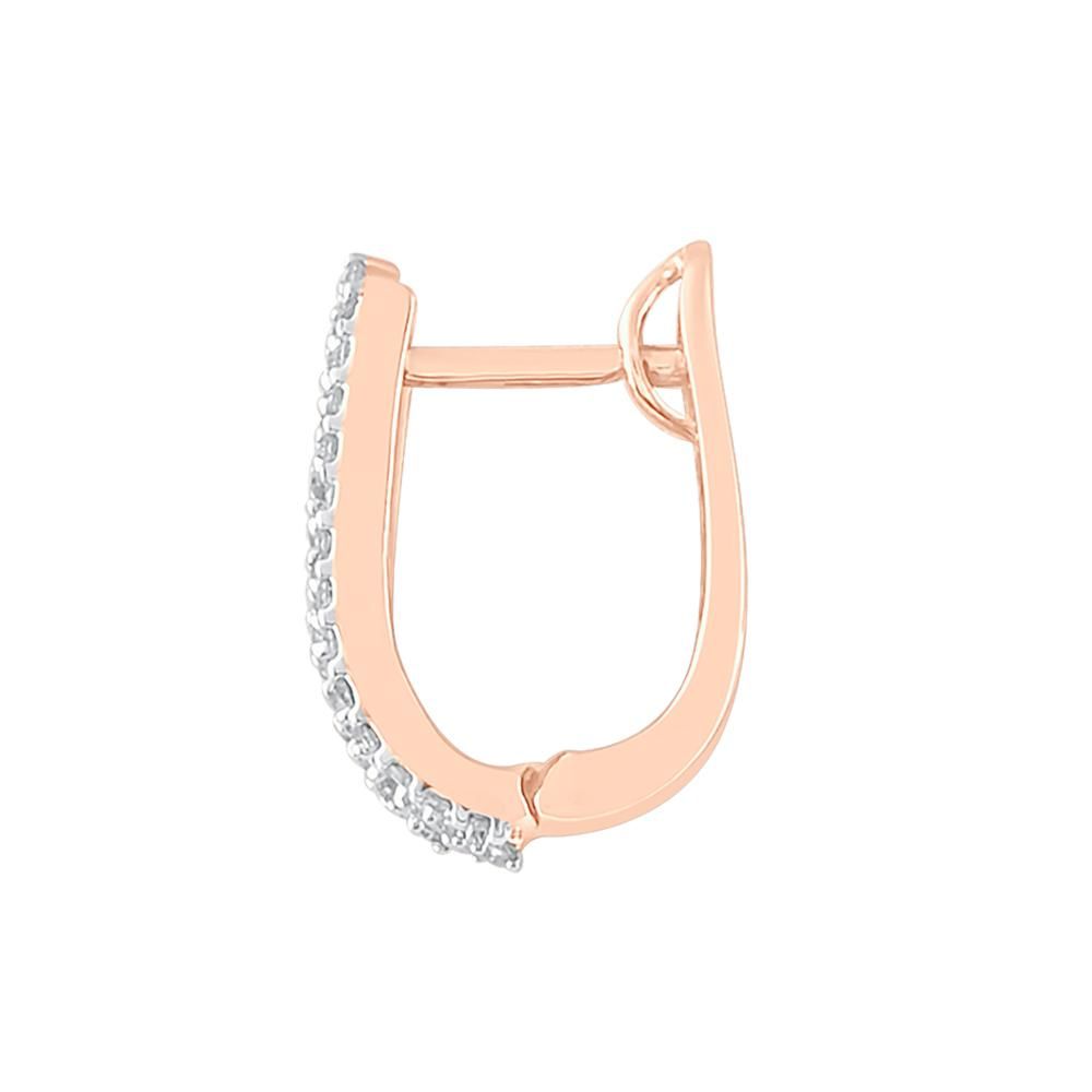 Mesmerizing Rose Gold And Diamond Earrings-Earrings-OER23J73-D400X0B