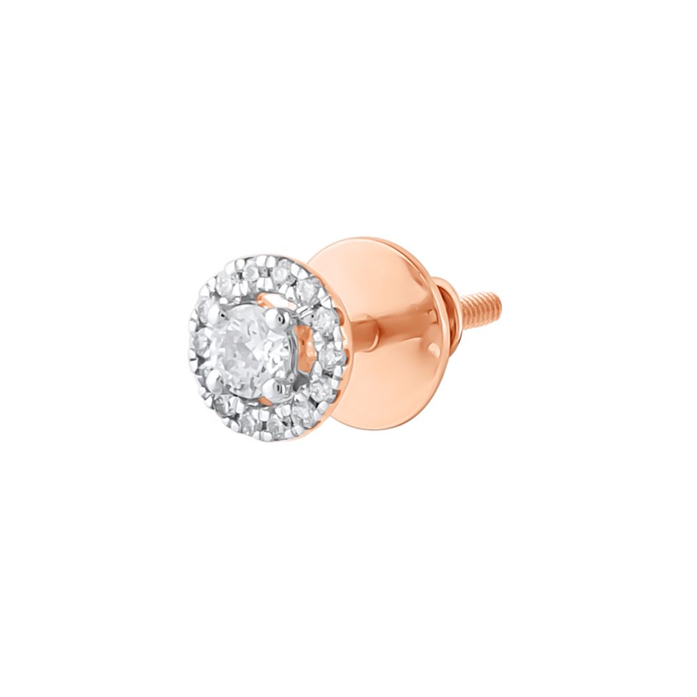 Halo Design Diamond Studs-Earrings-OER24I48-M300X0B