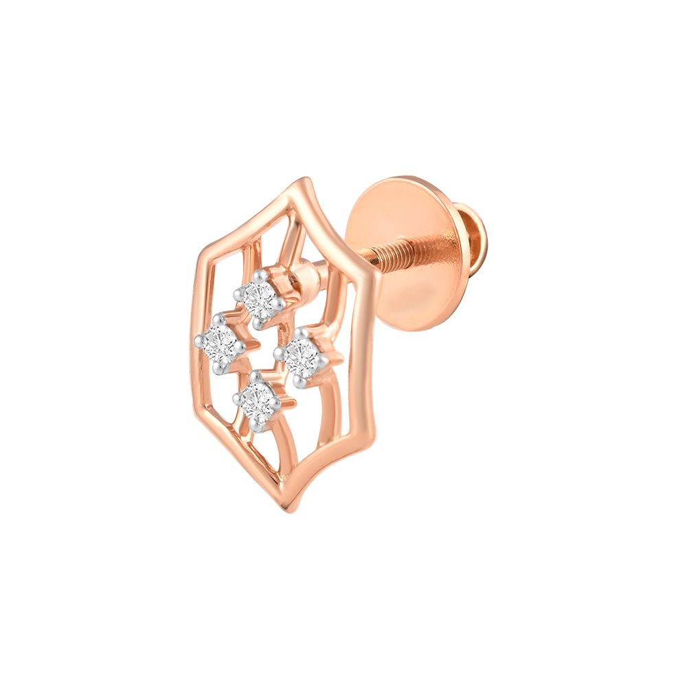 Stylish Geometric Design Diamond Studs-Earrings-OER24I05-D900X0C