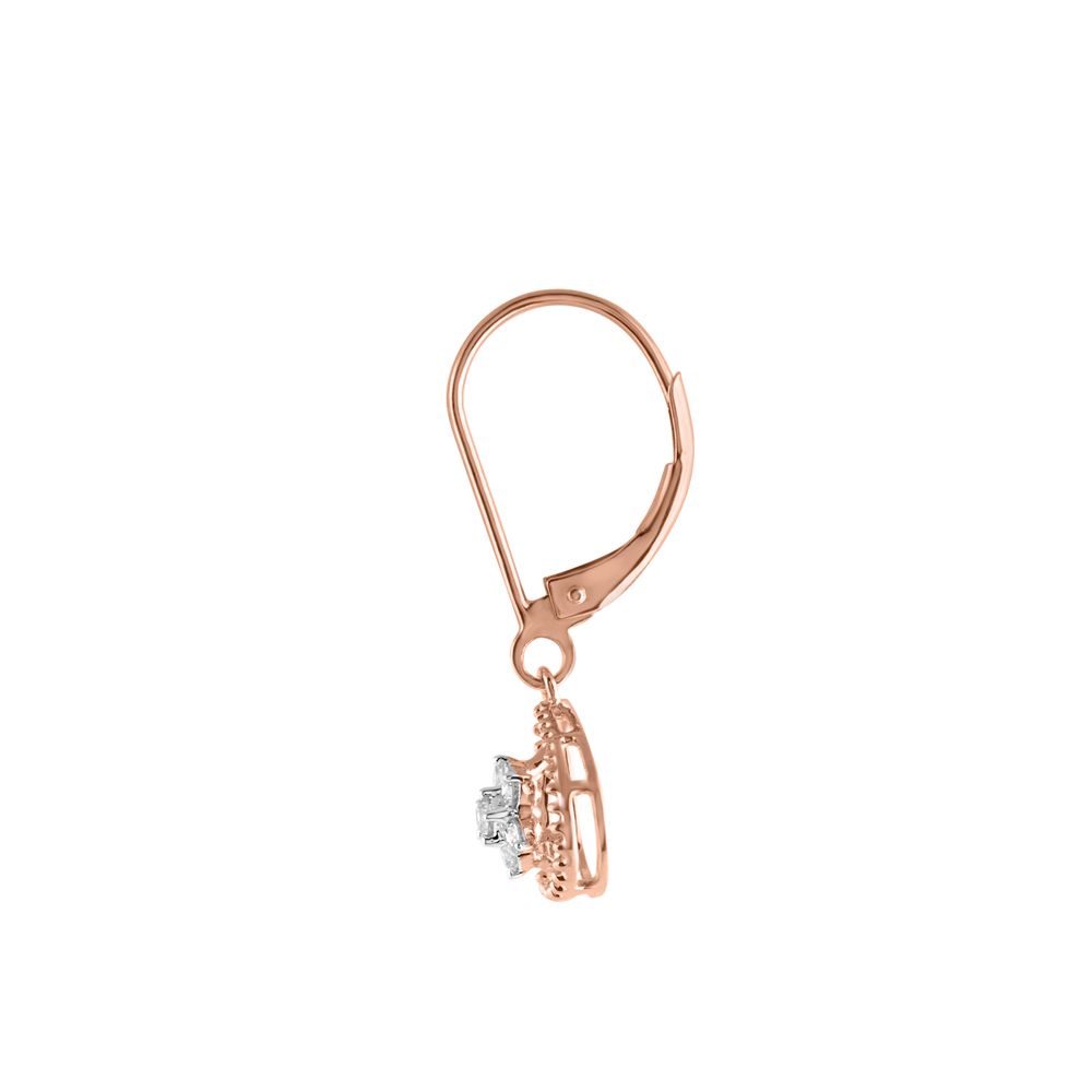 Contemporary Nakshatra Design Diamond Earrings-Earrings-OER24I25-D900X0C