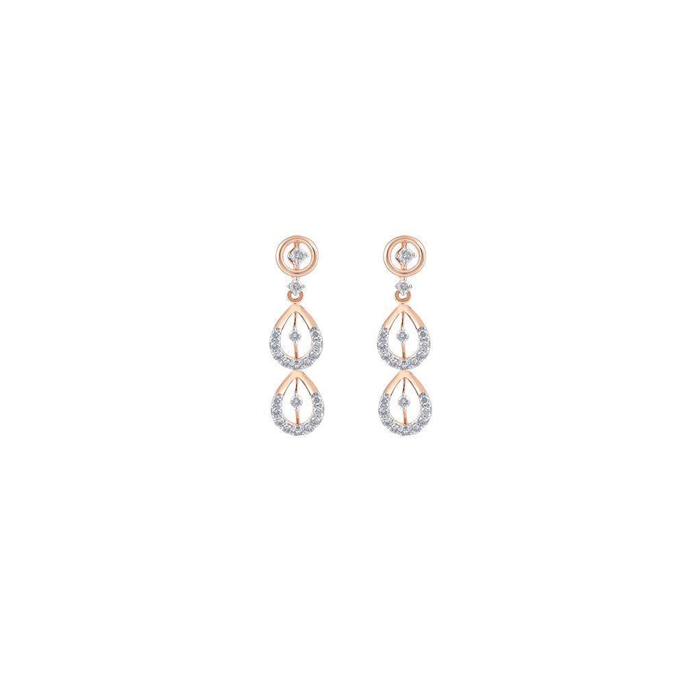 Fine Drop Design Diamond Danglers-Earrings-OER24I32-D900X0C
