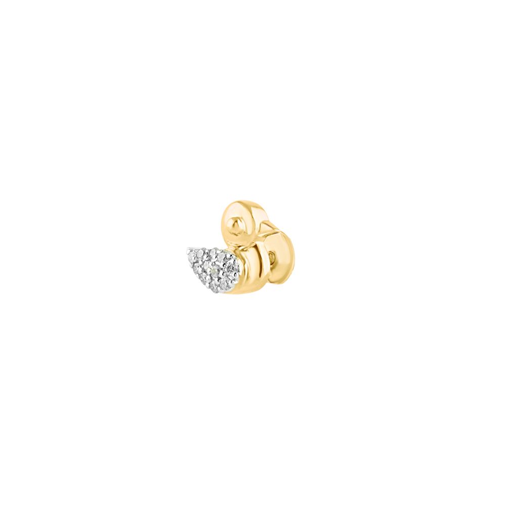 Quirky Duck Design Diamond Studs-Earrings-OER24I45-D900R0C