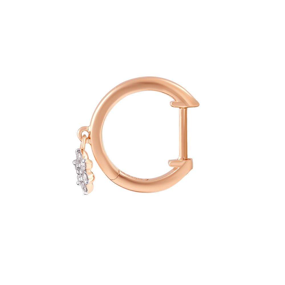 Nakshatra Design Diamond Hoop Earrings-Earrings-OER24I59-D900X0C