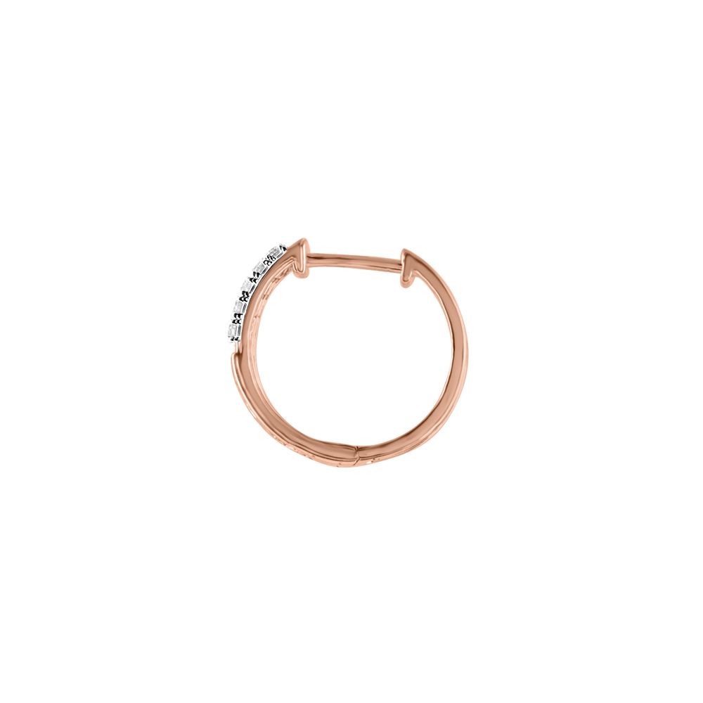 Intricate Lattice Pattern Diamond Hoop Earrings-Earrings-OER24I60-D900X0C