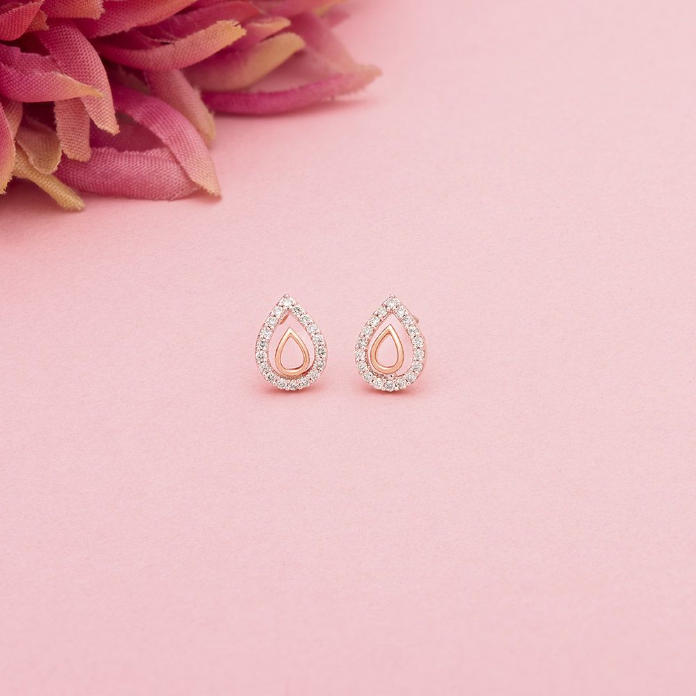 Pretty Geometric Diamond Studs-Earrings-OER24I74-D900X0C