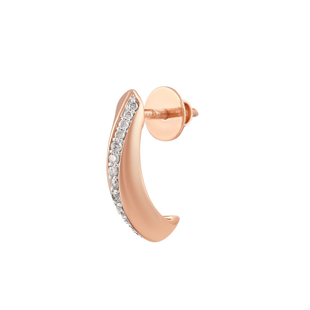 Everyday casual Diamond Hoop Earrings-Earrings-OER24I90-D900X0C
