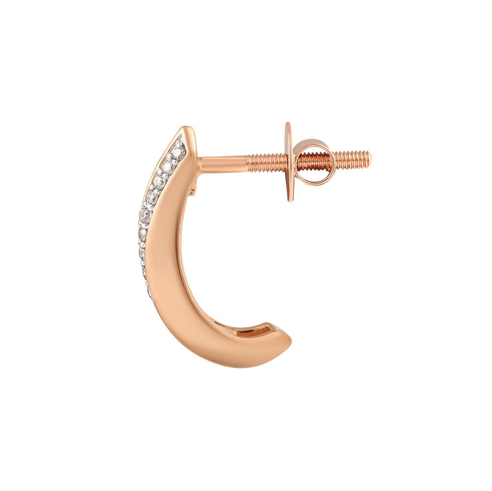 Everyday casual Diamond Hoop Earrings-Earrings-OER24I90-D900X0C