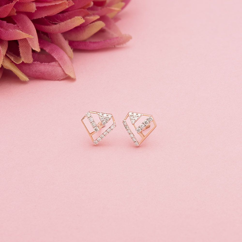 Geometric Diamond Studs-Earrings-OER24I94-D900X0C