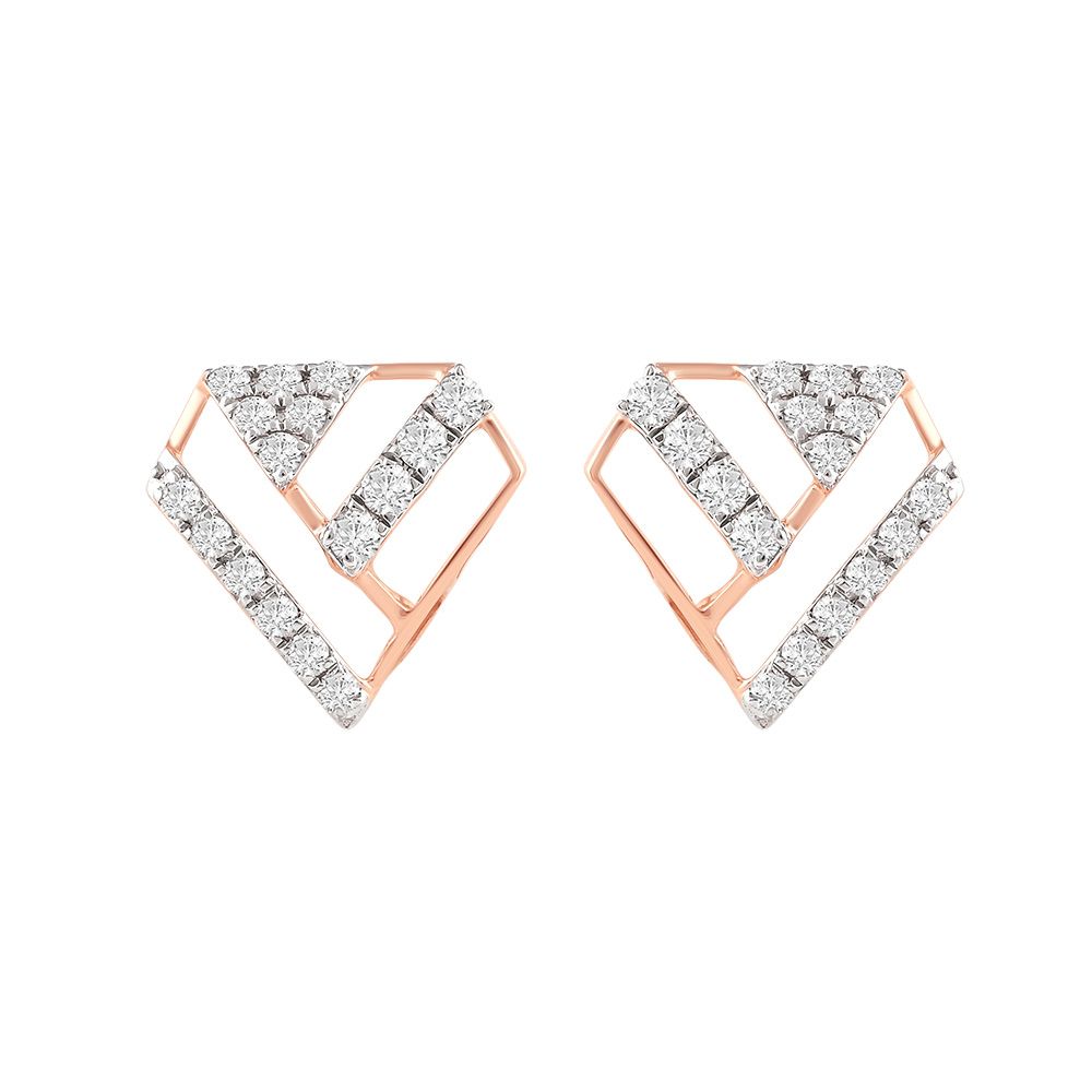 Geometric Diamond Studs-Earrings-OER24I94-D900X0C
