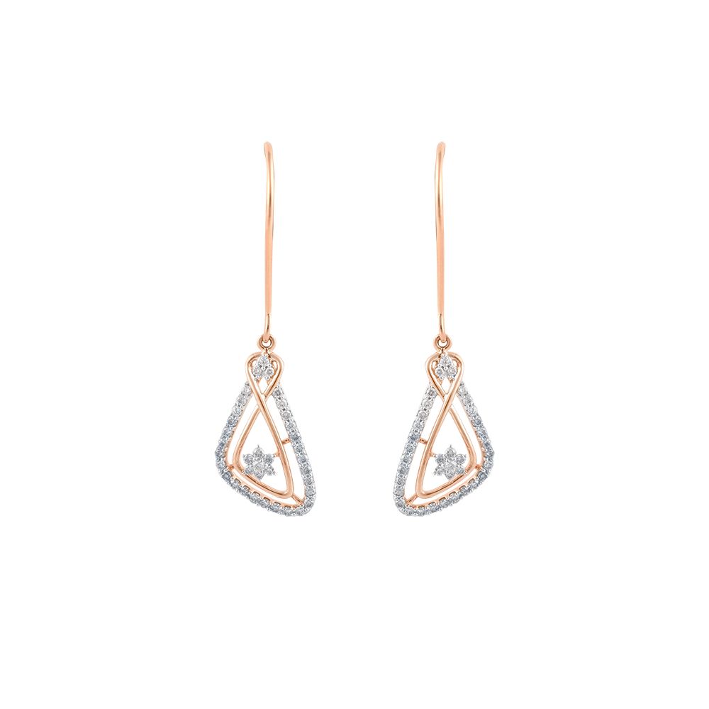 Glorious Nakshatra Diamond Drop Earrings-Earrings-OER24I95-D900X0C