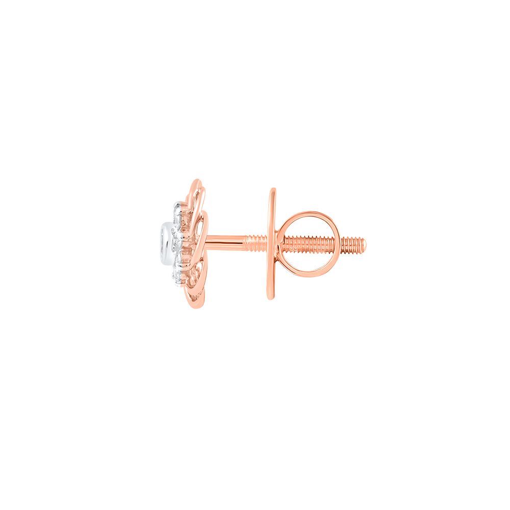 Luminous Rose Gold Sparkle Earrings-Earrings-OER24J20-D900X0C