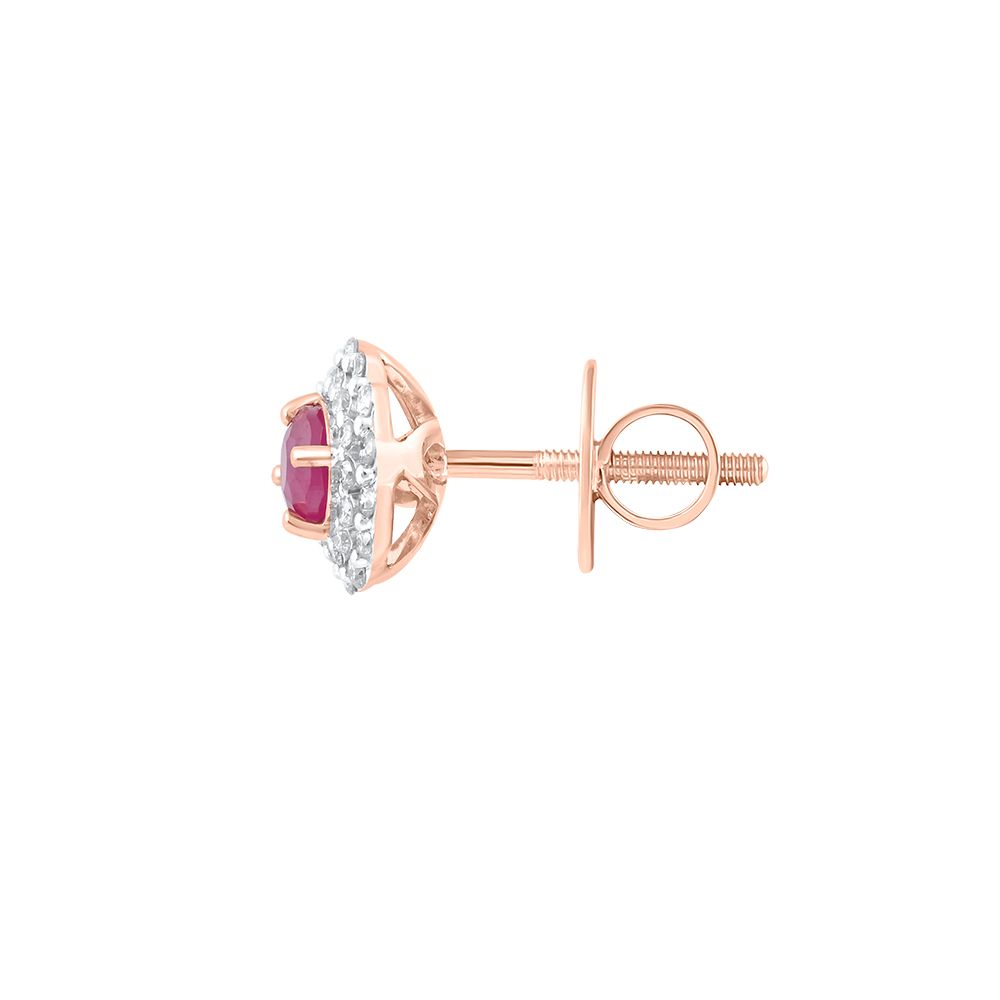 Tranquil Rose Gold Studs Earrings-Earrings-OER24J23-D940X0C