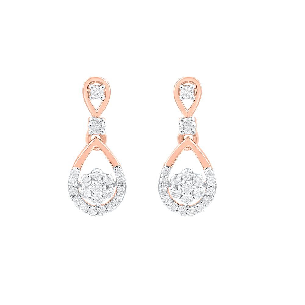 Serenity 14KT Gold Diamond Danglers-Earrings-OER24J26-D900X0C