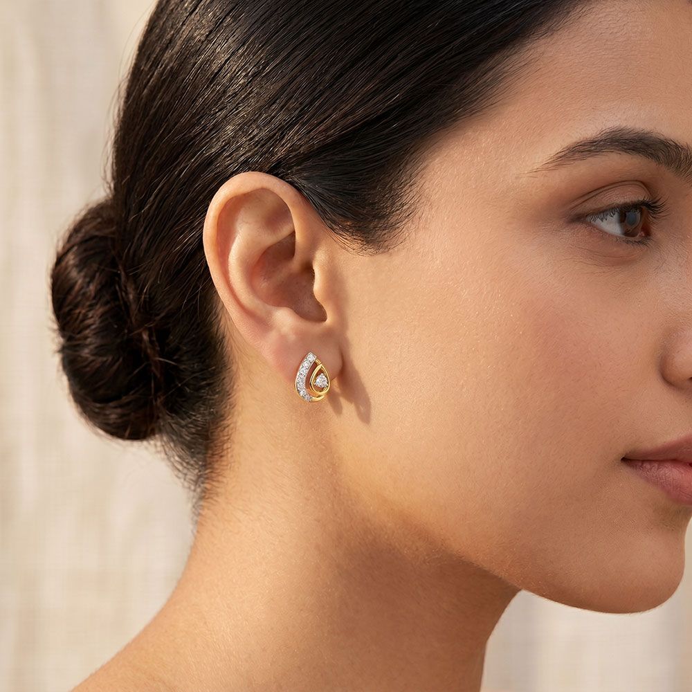 Graceful Drop Earring For Women-Earrings-OER24J37-D900R0C