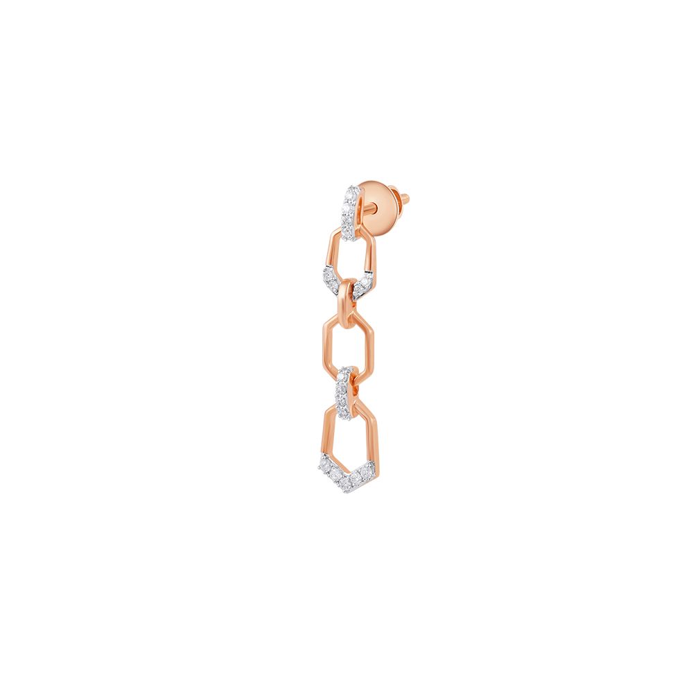 Stylish Geometric Diamond Danglers-Earrings-OER24J51-DD00X0C