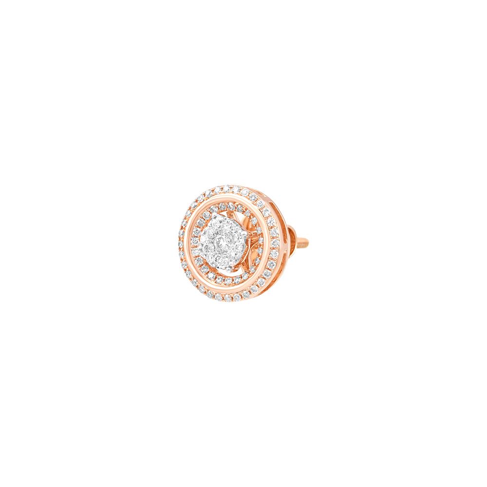 Enchanting Rose Gold Diamonds Earrings-Earrings-OER24J56-D400X3B