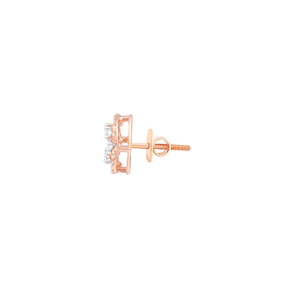 Radiance Rose Gold Studs Earrings-Earrings-OER24J59-D300X2B